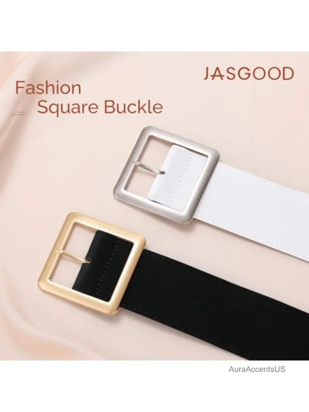 Wide Suede Waist Belt for Women Chunky Belt with Gold Buckle